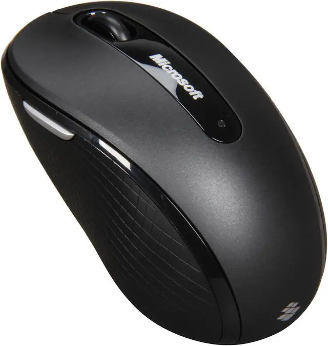 Microsoft Wireless Mobile Mouse 4000 for Business Black 4 Buttons