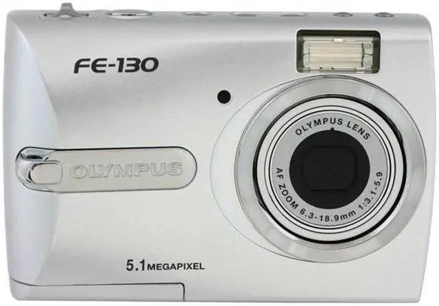 OLYMPUS FE-130 Silver 5.1MP Digital Camera - Newegg.com