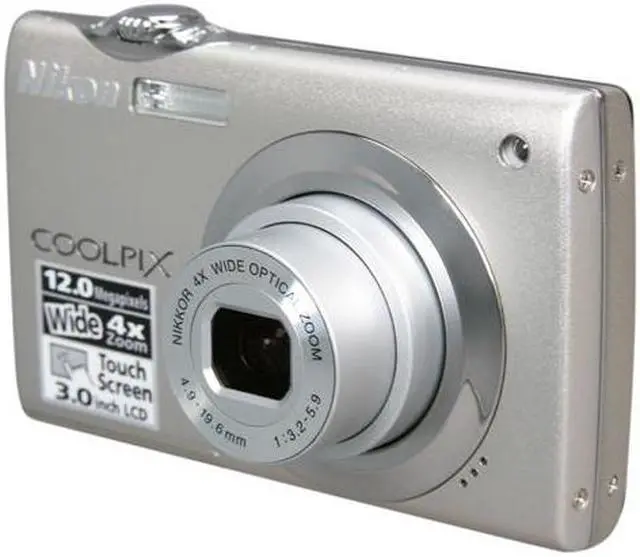 Nikon COOLPIX S4000 Champagne Silver 12.0 MP 27mm Wide Angle