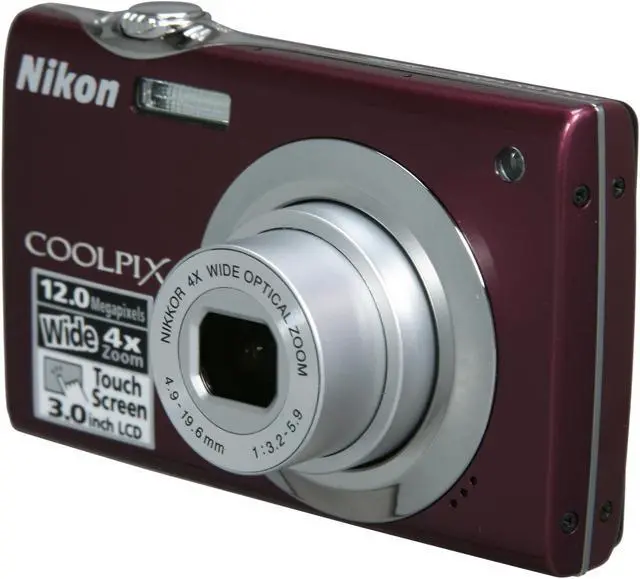Nikon COOLPIX S4000 Plum 12.0 MP 27mm Wide Angle Digital Camera