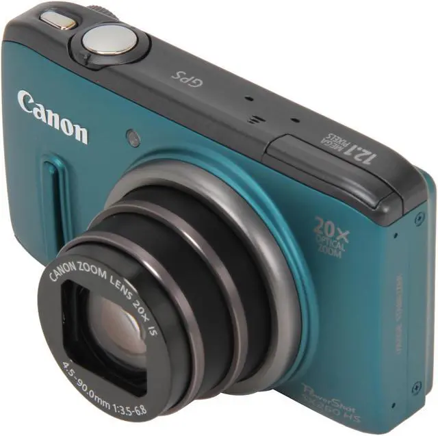 Canon PowerShot SX260 HS Green 12.1 MP 25mm Wide Angle Digital