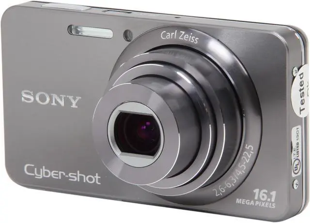 Refurbished: SONY Cyber-shot DSC-W570 Silver 16.1 MP 25mm Wide