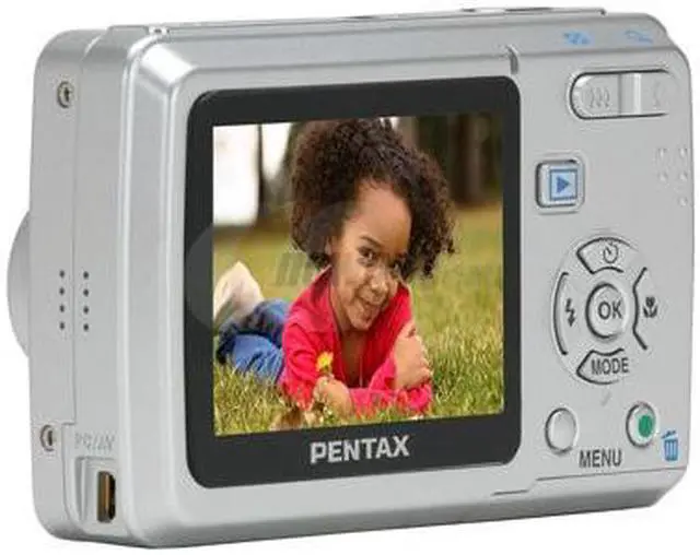 PENTAX Optio E40 Silver 8.1 MP Digital Camera - Newegg.com