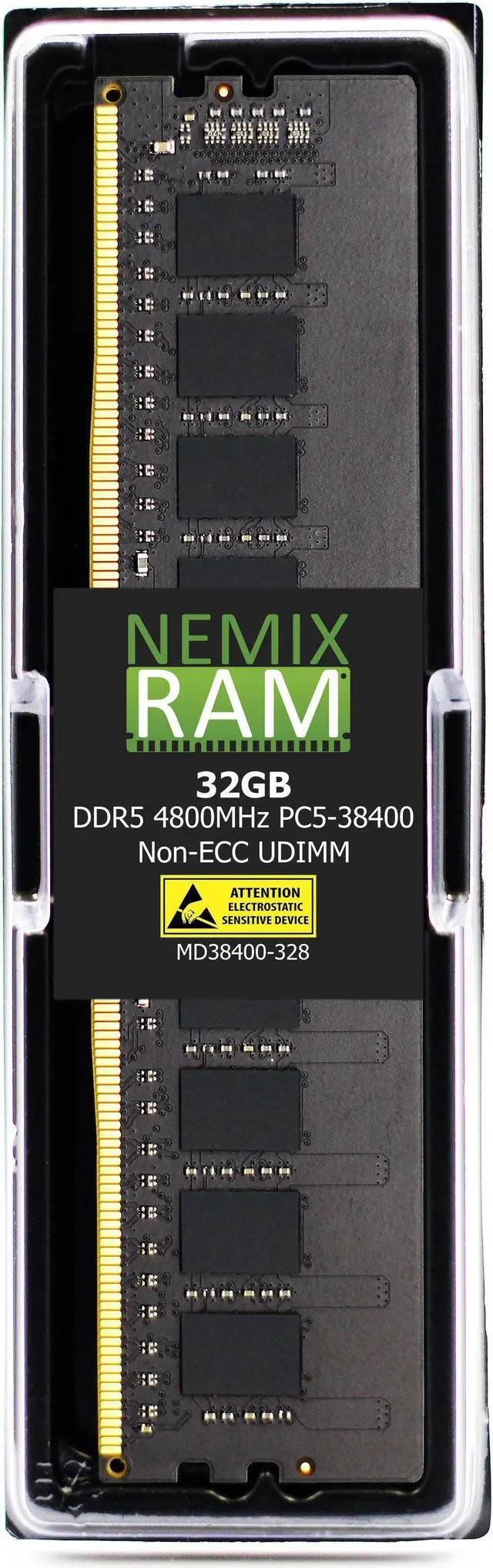 NEMIX RAM 32GB (1X32GB) DDR5 4800MHZ PC5-38400 2Rx8 1.1V CL40 288
