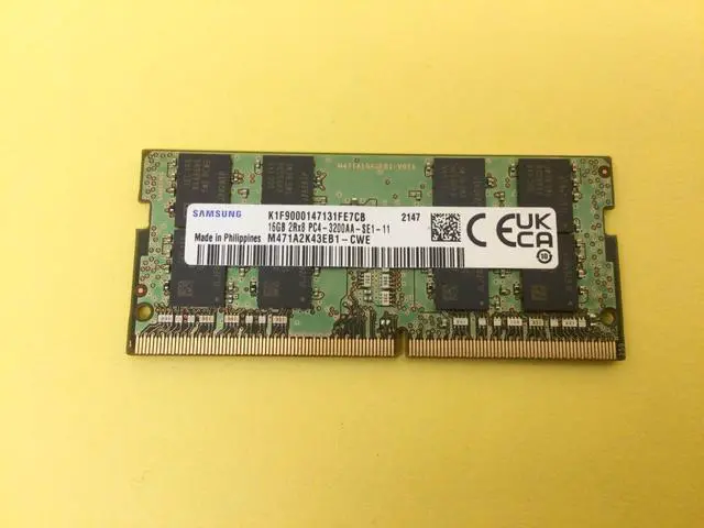 Samsung 16GB 2Rx8 PC4-3200AA DDR4 SODIMM Laptop Memory