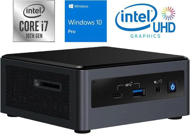 Intel NUC10i7FNH Mini PC, Intel Core i7-10710U Upto 4.7GHz, 16GB