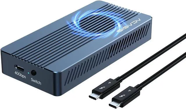 ACASIS 40Gbps M.2 NVMe SSD Enclosure with Built-in Cooling Fan