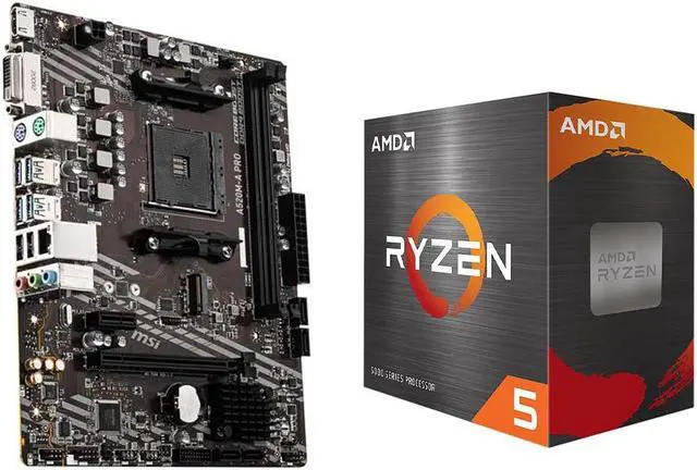 CPU Ryzen 5 5600X MSI A520M-A PRO DDR4 16GB MSI A520M-A PRO