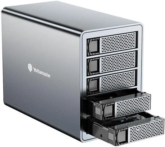 外付けハードディスク・ドライブ NAS Yottamaster 5Bay USB-C 40TB