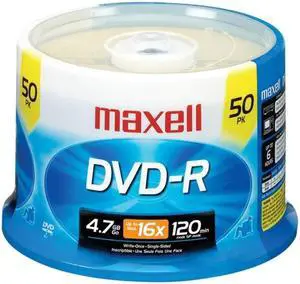 maxell 4.7GB 16X DVD-R 50 Packs Disc Model 638011 - Newegg.com