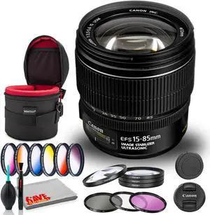Canon EF-S 15-85mm f/3.5-5.6 IS USM Lens with 64GB Extreme Pro