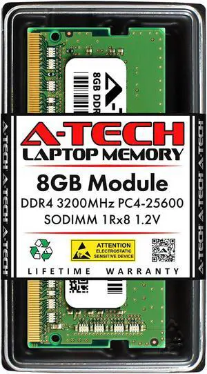 A-Tech 32GB (2x16GB) DDR4 3200MHz SODIMM PC4-25600 Non-ECC