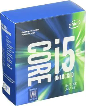 Intel Core i5-7600K Kaby Lake Desktop Processor i5 7th Gen Quad