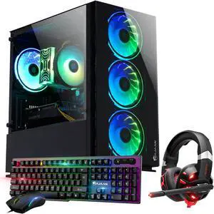 MXZ Gaming PC Computer R5 3600, RTX 4060, 16G DDR4, NVME 500G
