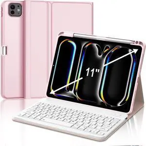 SENGBIRCH for iPad Pro 11 Inch Case Keyboard 2024, Smart iPad 11