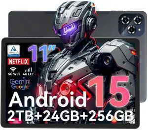 TABWEE Android 15 Tablet 11 Inch FHD Display, 24GB RAM 256GB ROM