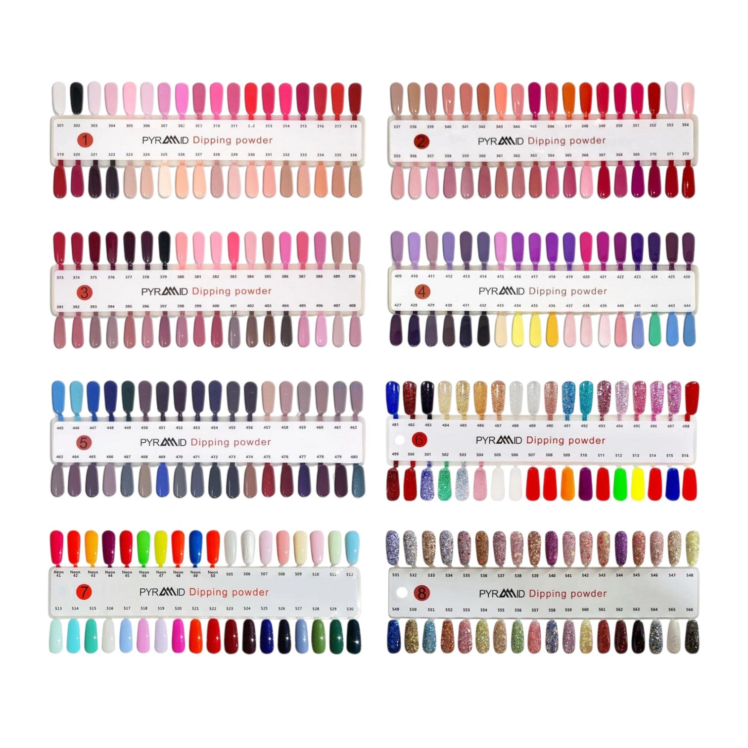 Pyramid Trio Matching Color Chart – C8 Nail Supply