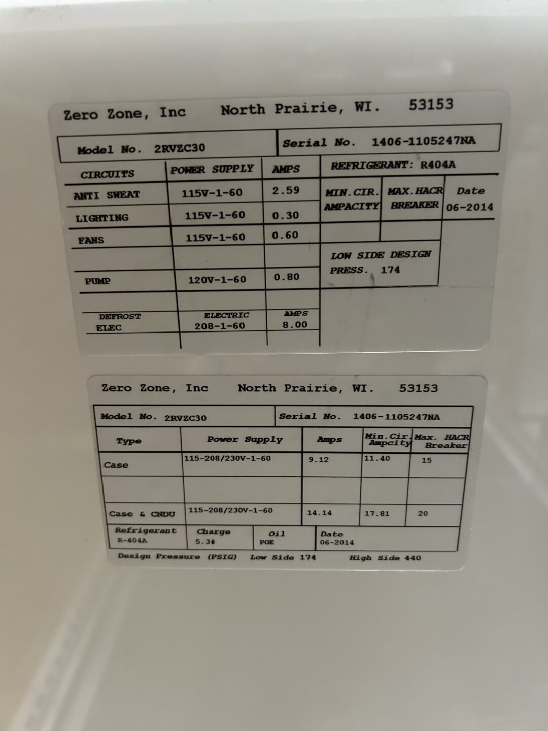 Zero Zone 2RVZC30 2-Door Reach-In Freezer w/ Compressor CCR18443