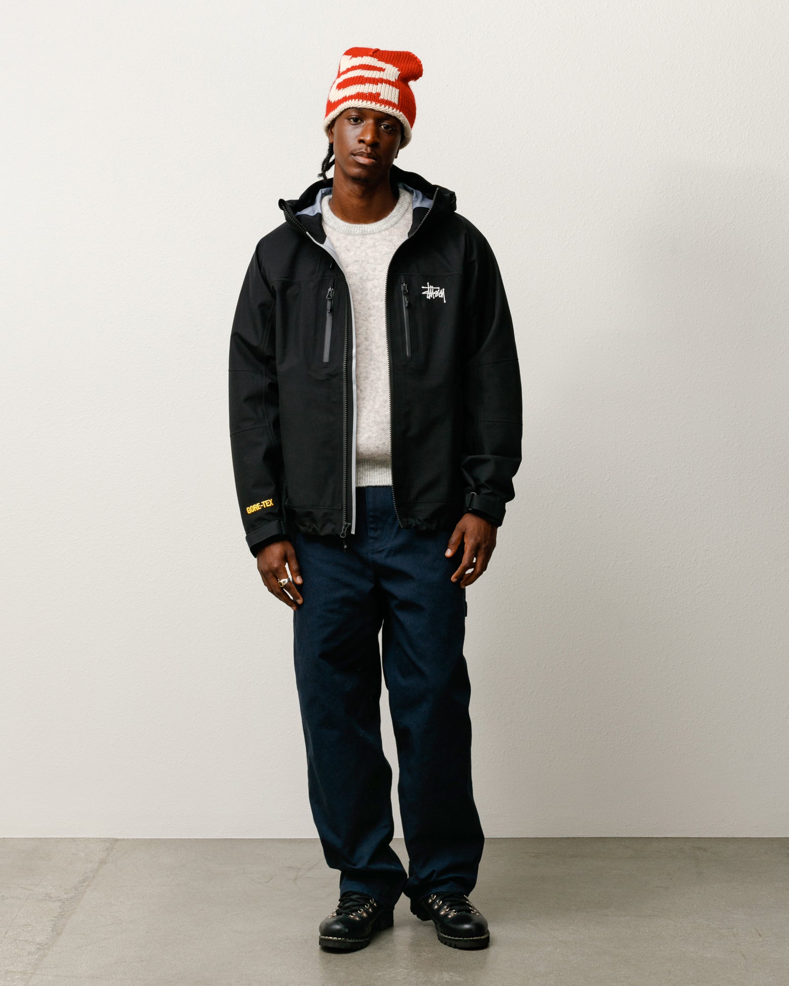 Gore-Tex® Guide Shell – Black | Outerwear | Stüssy Canada