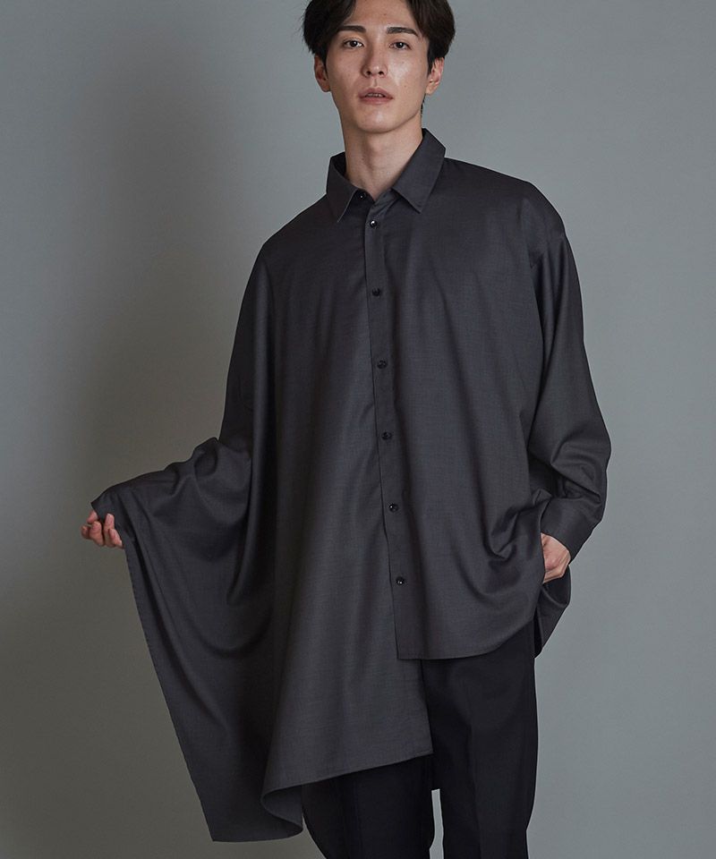 30%OFF【NO ID.(ノーアイディー)】ｱｼﾝﾒﾄﾘ-ﾎﾟﾝﾁｮSH シャツ(455006-811S