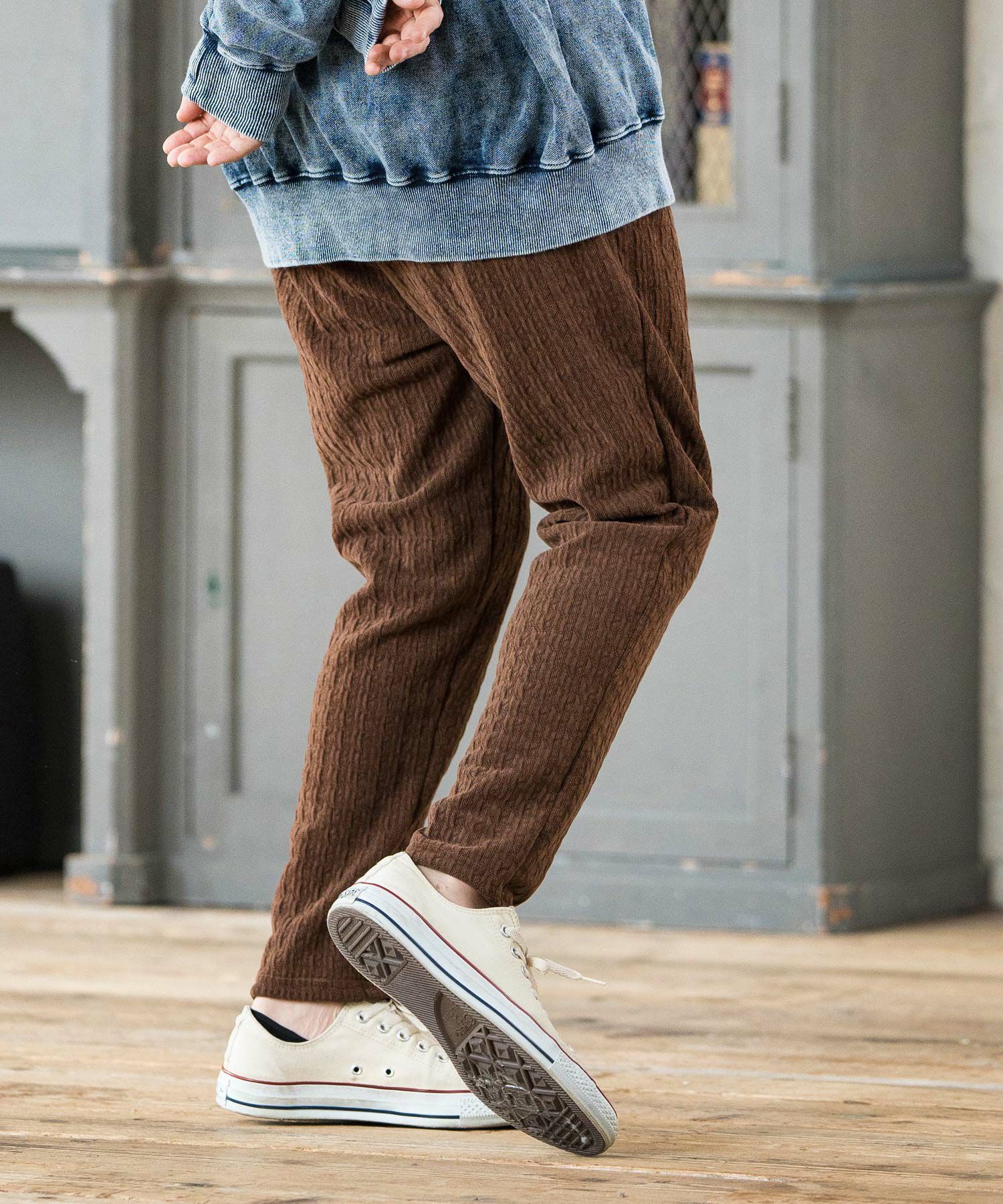 30%OFF【CAMBIO(カンビオ)】Geometric Cut Mole Pants カットモール