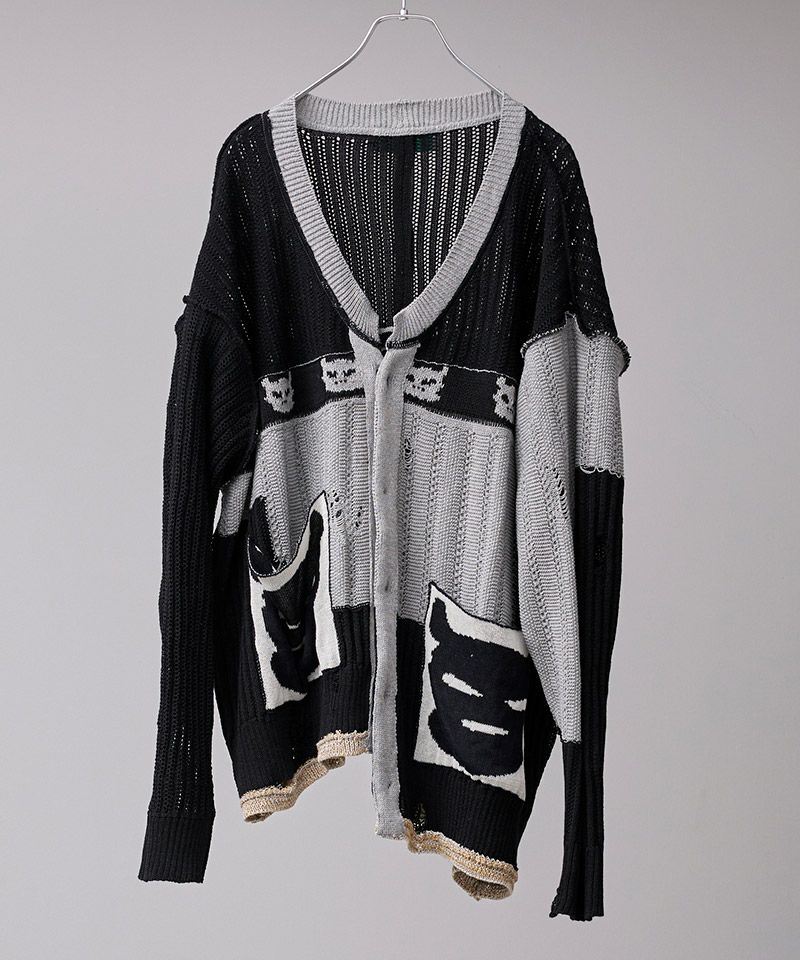 60%OFF【BODYSONG.(ボディソング)】REVERSIBLE DISTRESSED SUMMER KNIT