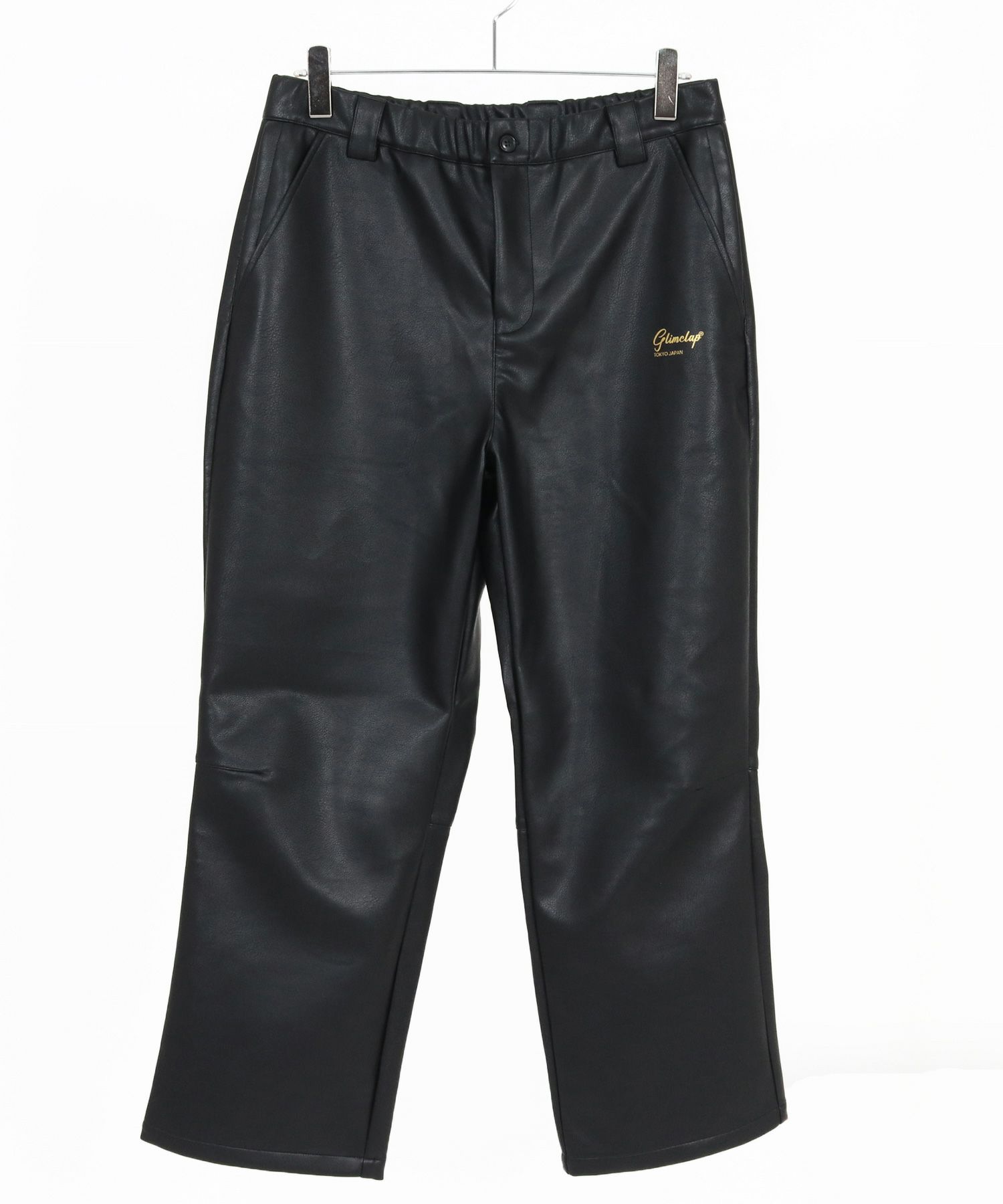 GLIMCLAP(グリムクラップ)】Synthetic Leather Straight-Leg Trousers