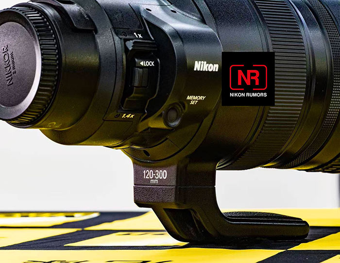 ニコン「NIKKOR Z 120-300mm f/2.8 TC VR S」初のリーク画像──内蔵