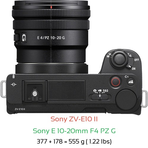 Sony ZV-E10 II Camera and Sony E 10-20mm F4 PZ G Lens