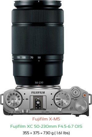 Fujifilm X-M5 Camera and Fujifilm XC 16-50mm F3.5-5.6 OIS Lens