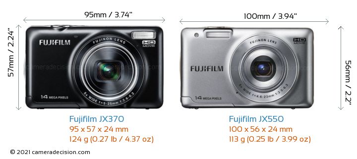 Fujifilm JX370 vs Fujifilm JX550 Detailed Comparison