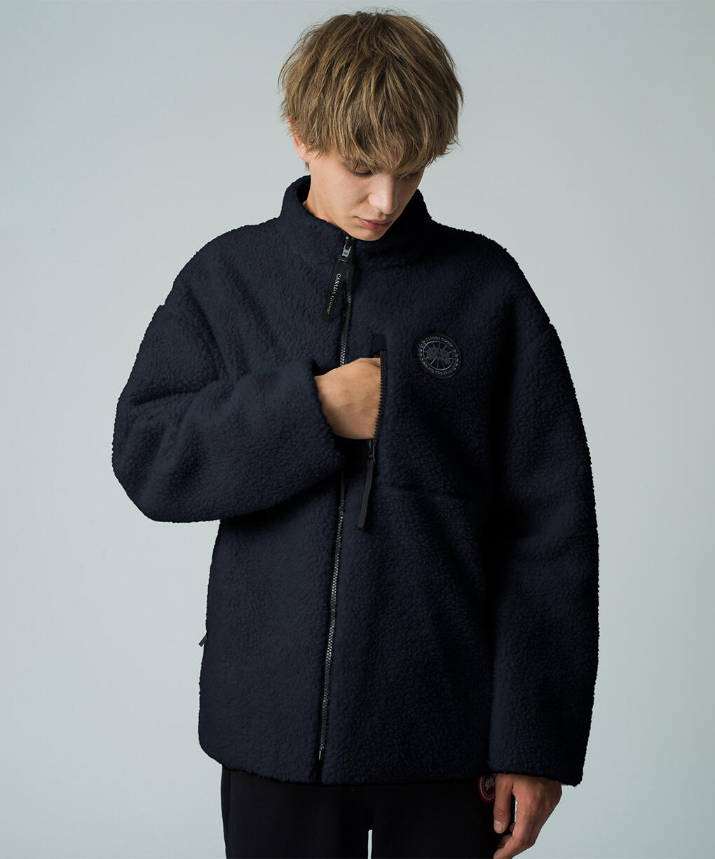 キンロス リバーシブル フリース ジャケット ブラックレーベル