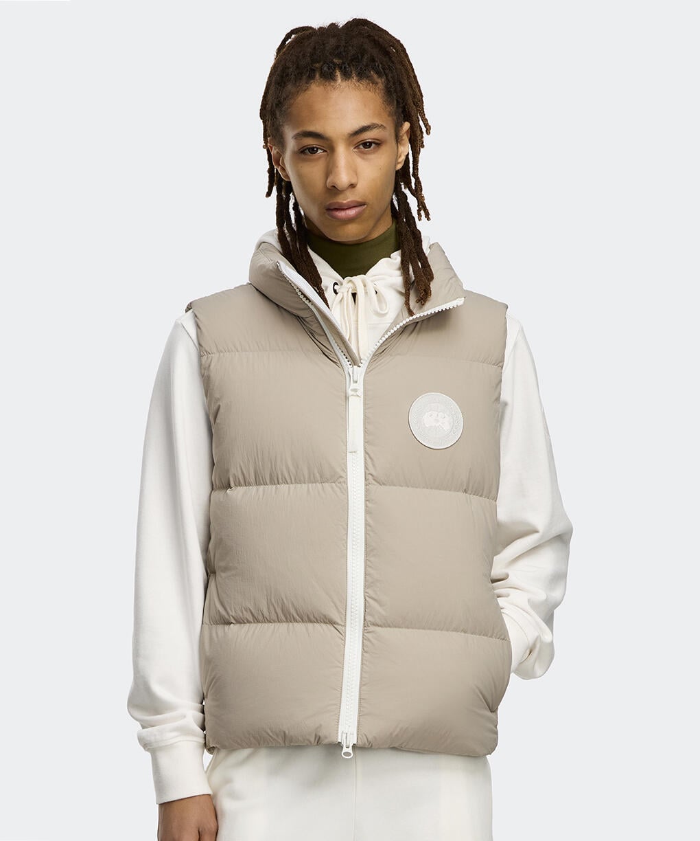 ローレンス パッファー ベスト ホワイトディスク(2804MW)｜カナダ