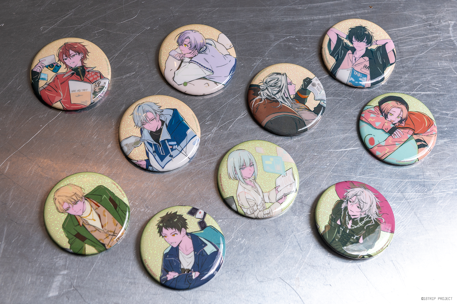 鹿礼光 HAMA NICE TRIP 缶バッジ×7個 18TRIP エイトリ 鹿礼光
