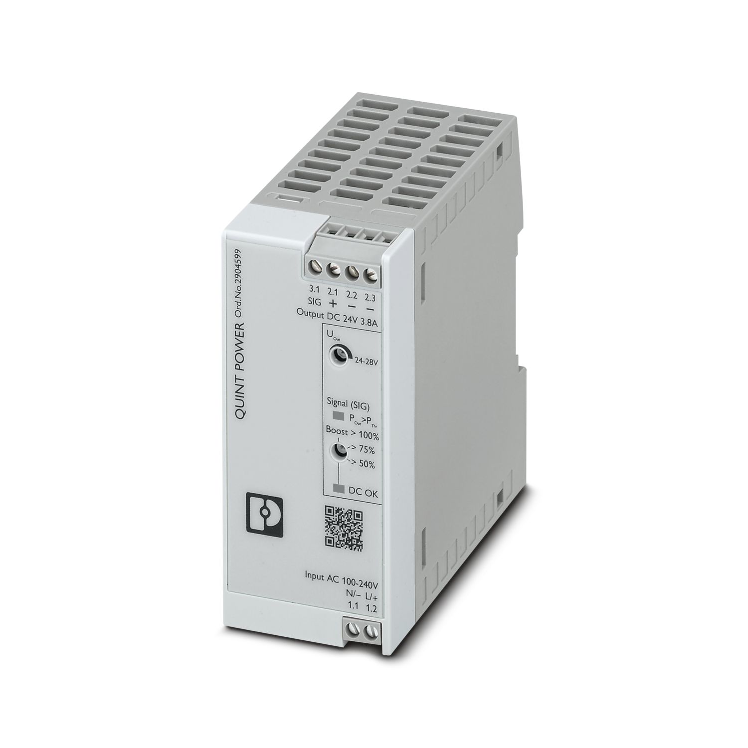 QUINT4-PS/1AC/24DC/3.8/SC - Power supply - 2904599 | Phoenix Contact