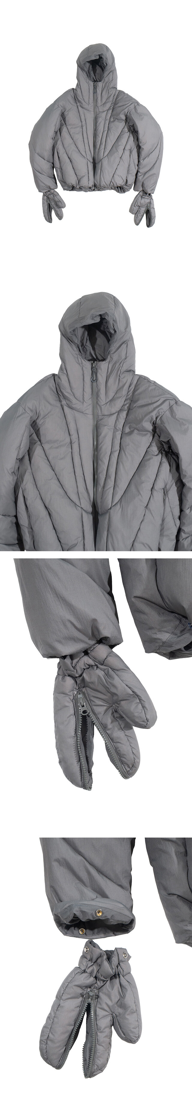 hex glove puffer jacket (3c) - COLN