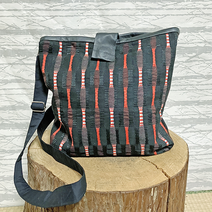 つづれ織帯リメイク ショルダーバッグ | 着物リメイク | クラフト工房