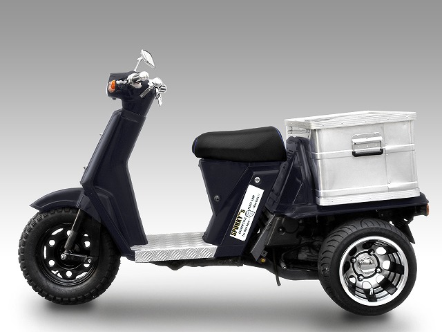 ホンダ ジャイロ対応】10インチ 8J ブラックアウトアルミホイール