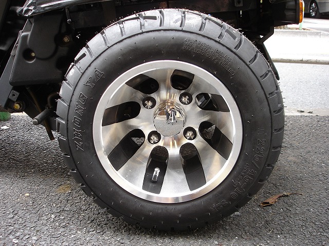 ジャイロ用ツートンアルミホイール バギータイヤ＆スペーサー40mm