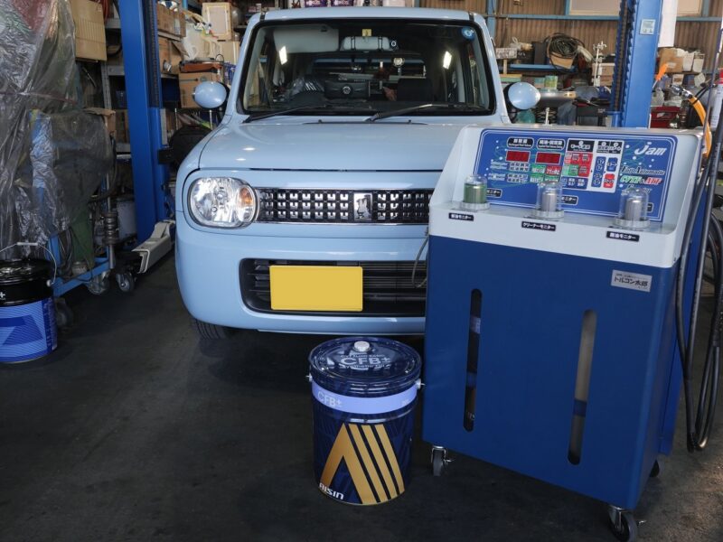 トルコン太郎の口コミ・ご感想】スズキラパンHE21SのCVTオイル圧送交換