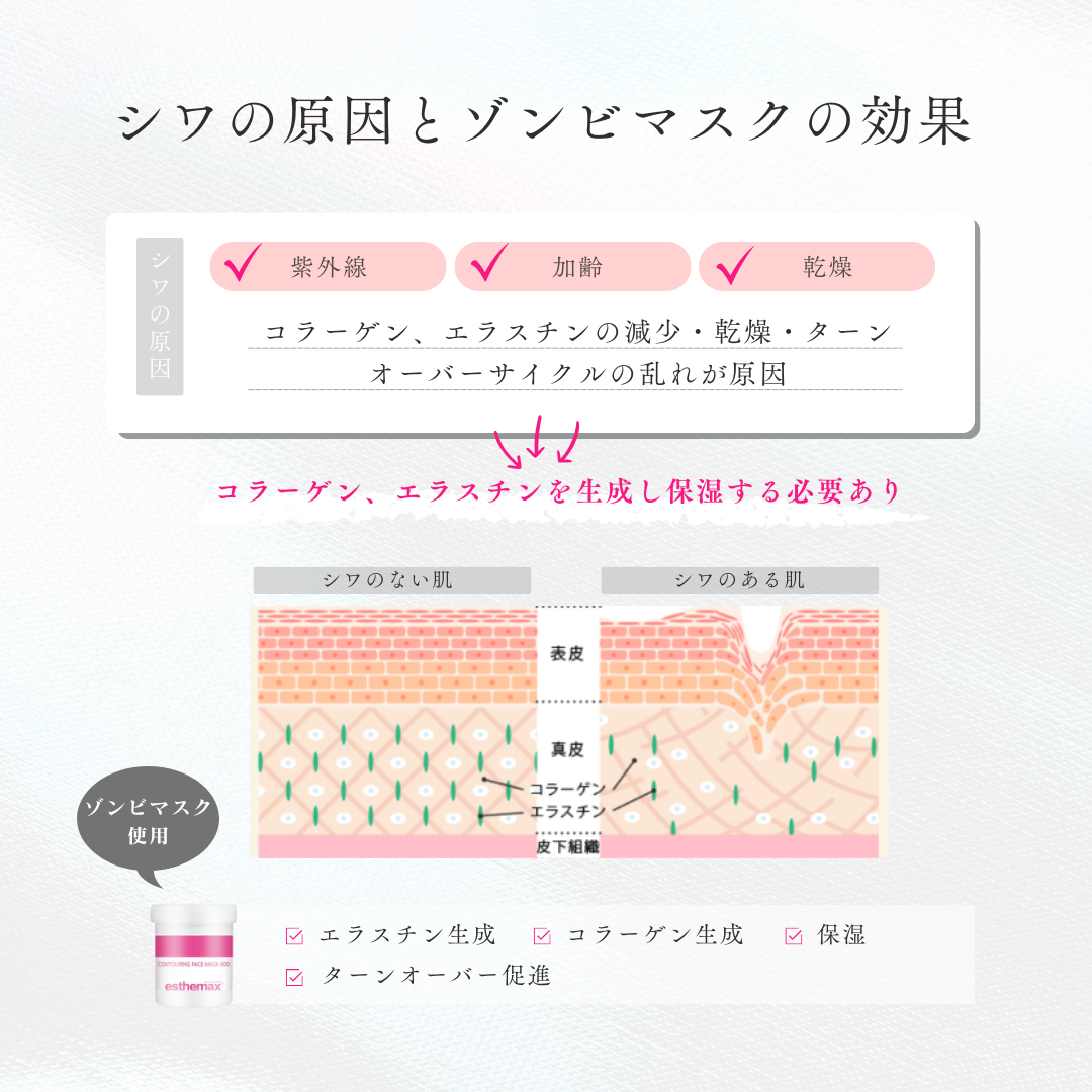 ★エステマックス ゾンビマスク 正規品／人気／小顔／毛穴ケア／引き締めパック★ ゾンビマスク<天然ボトックス成分配合>｜エステマックス正規総代理店