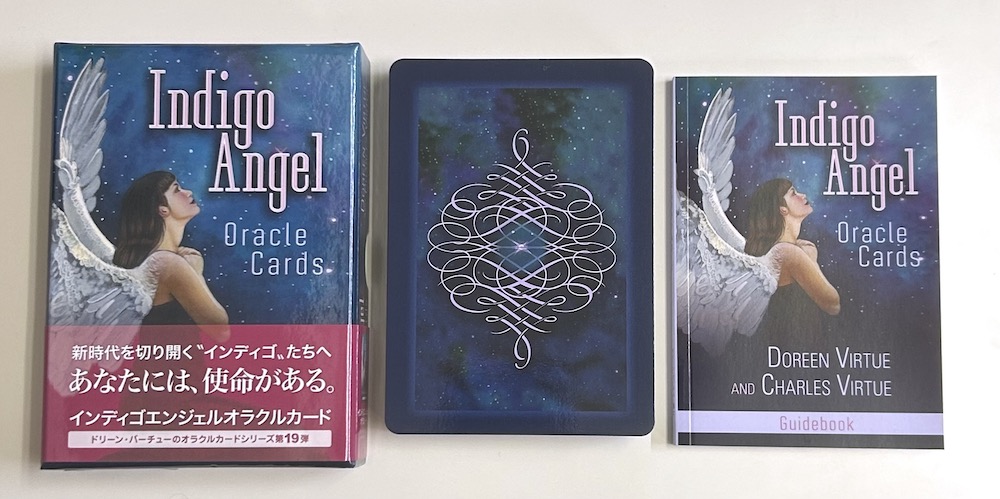 インディゴエンジェルオラクルカード 日本語解説書付き（中古-良い