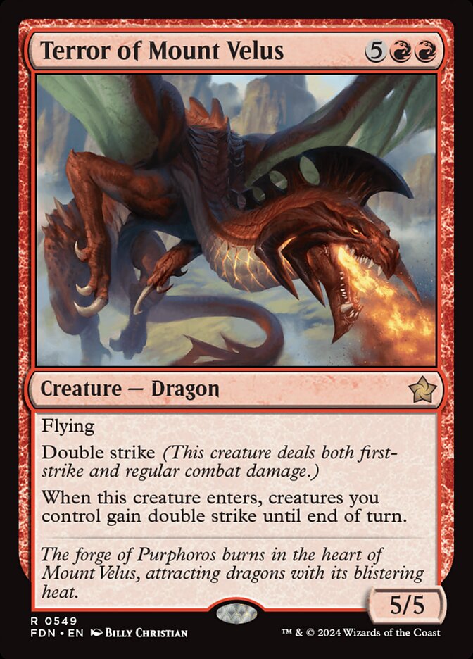 Terror of Mount Velus · Foundations (FDN) #549 · Scryfall Magic