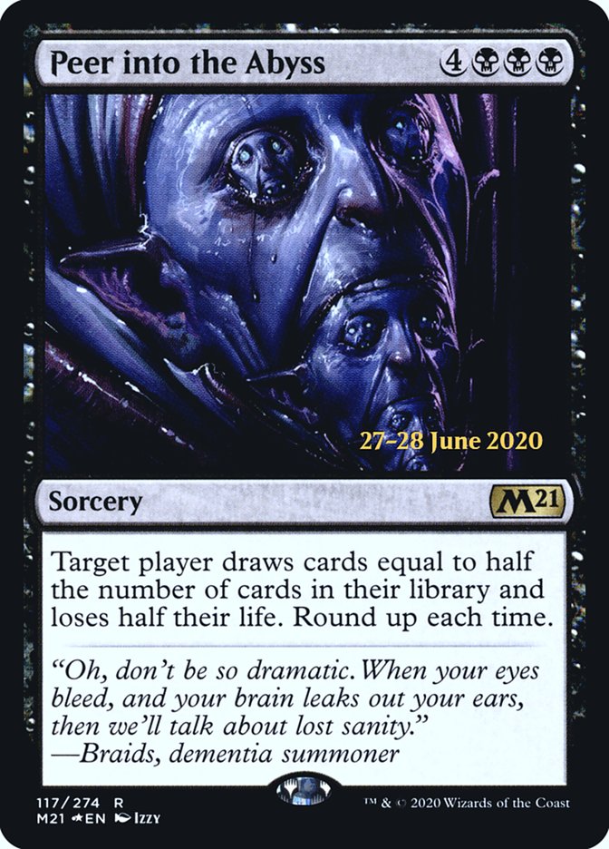 Peer into the Abyss · Core Set 2021 Promos (PM21) #117s · Scryfall