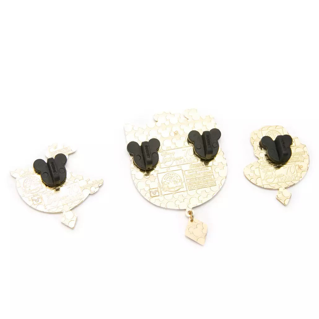 Pre-order” HKDL - Lady and the Tramp 70th Anniversary 3-Piece Pin