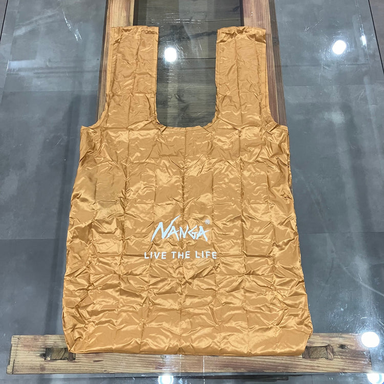 NANGA / POCKETABLE ECO BAG (LIVE THE LIFE)/ ナンガ ポケッタブル