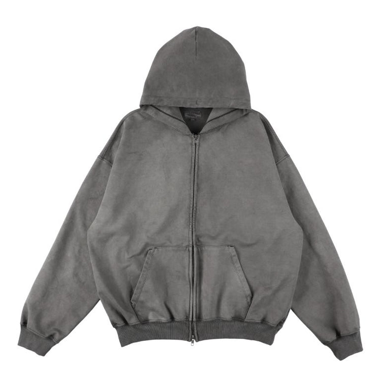 KANEMASA PHIL 36G Fine Sweat Zip Hoodie CHARCOAL PIGMENT – CASDAY