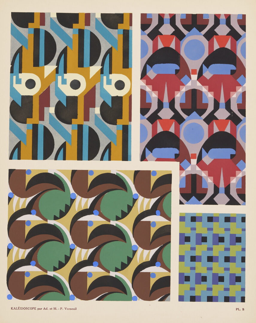 Lot 430: M.P. Verneuil Art Deco Portfolio: Kaleidoscope: Ornements