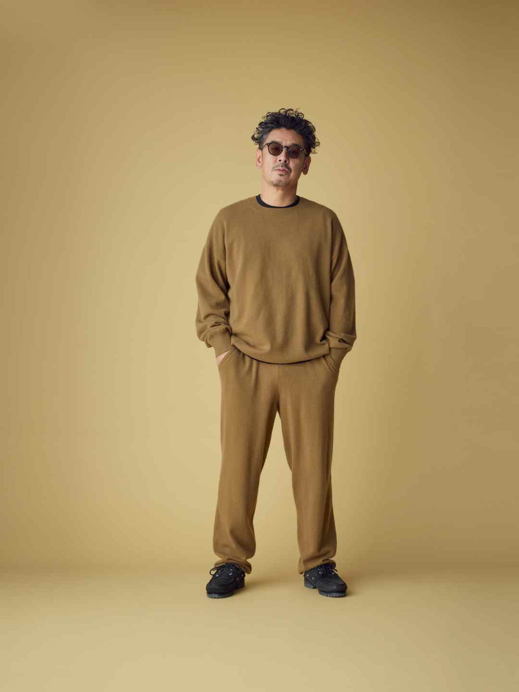 cash & barba x Shinichi Mita】モンゴリアンカシミヤ セットアップ, Beige