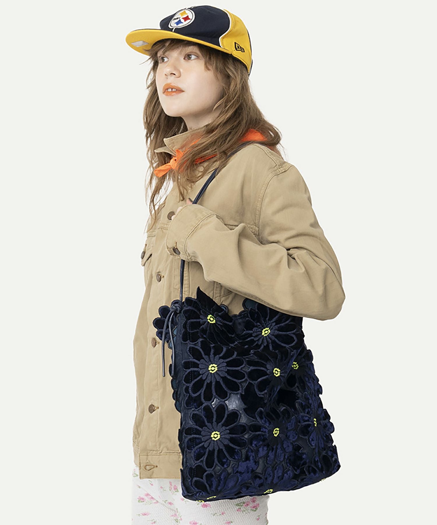 HEY! Mrs ROSE(ヘイ！ミセスローズ)ベロアフラワーTOTE | CASSELINI